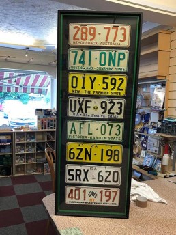 framed number plates