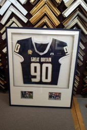 framed sports jersey