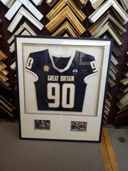 framed sports jersey